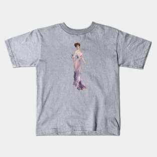 Gibson Girl Silhouette Kids T-Shirt